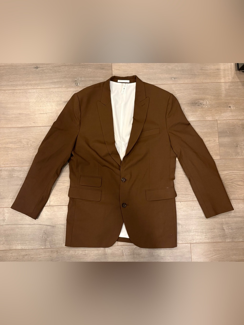 State & Liberty Sport Coat Blazer Mens 40R Brown Jacket Athletic Fit Stretch